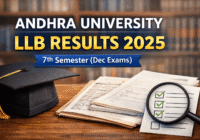 Andhra University LLB 7th Semester Results December 2025 official update
