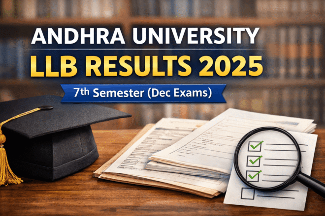 Andhra University LLB 7th Semester Results December 2025 official update
