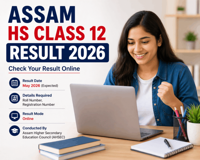 Assam HS Result 2026 student checking marks online