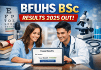 BFUHS BSc 1st and 2nd Year Result 2025 marksheet download screen