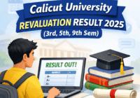 Calicut University Revaluation Result 2025 3rd 5th 9th Semester