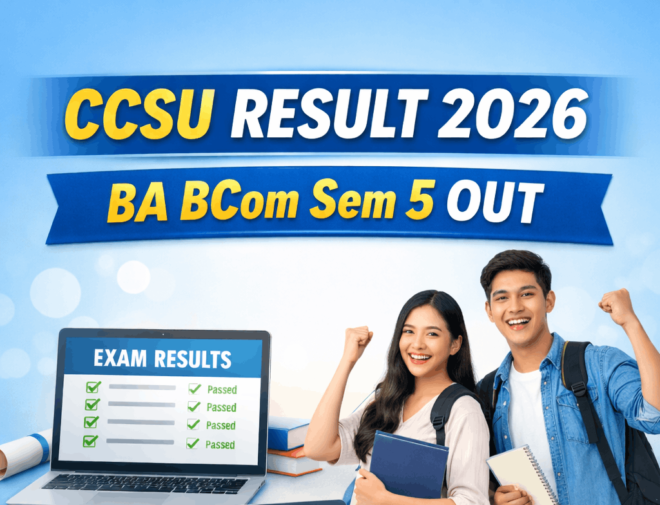 CCSU BA BCom Sem 5 Result 2026 check online