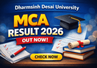 Dharmsinh Desai University MCA 1st Sem Result 2026
