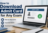 how to download admit card India step by step