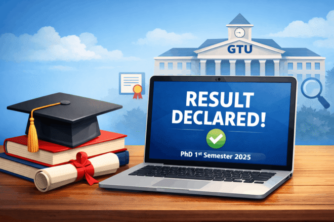 GTU PhD 1st Semester Result 2025 December exam declared online