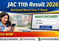 JAC 11th Result 2026 check online Jharkhand Board result login page