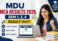 MDU MCA Results 2026 check online