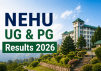 NEHU Result 2026 UG PG scorecard download direct link at exams.nehu.ac.in