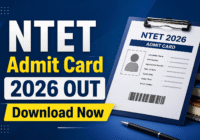 NTET Admit Card 2026 download direct link official hall ticket update