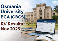 Osmania University BCA CBCS Revaluation Result Nov 2025