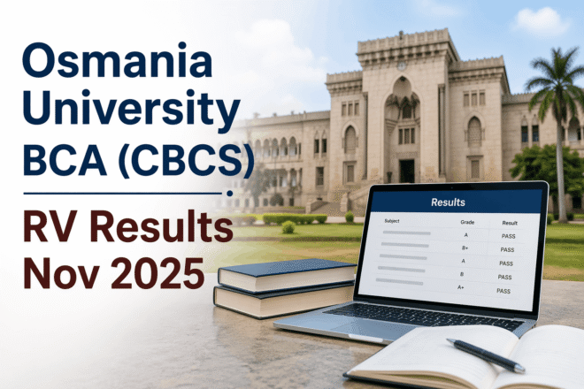 Osmania University BCA CBCS Revaluation Result Nov 2025