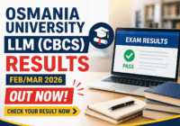 Osmania University LLM CBCS Results 2026 check online