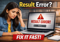 student checking exam result error on official website 2026