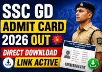 SSC GD Admit Card 2026 Download Hall Ticket Exam Date