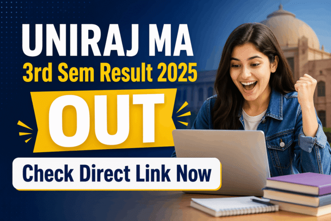 University of Rajasthan MA 3rd Semester Result Dec 2025 check online direct link
