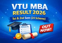 VTU MBA 1st and 2nd Semester Results 2026 24 Scheme