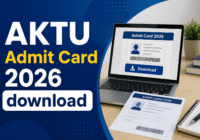 AKTU Admit Card 2026 download process screen