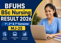 BFUHS BSc Nursing Result 2026 marksheet download
