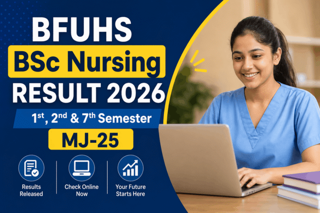 BFUHS BSc Nursing Result 2026 marksheet download