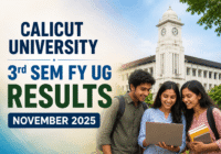 Calicut University 3rd Sem FY UG Results November 2025 online check