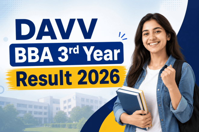 DAVV BBA 3rd Year Result 2026 check online