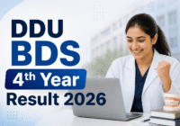 DDU BDS 4th Year Result 2026 online