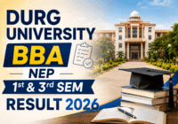 Durg University BBA 1st and 3rd Sem Result 2026 checking online