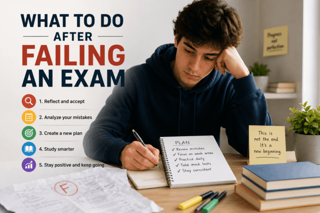 Student worried after exam result failure