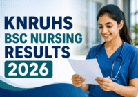 KNRUHS BSc Nursing result 2026 checking online