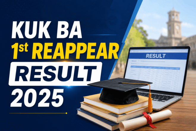 KUK BA 1st Semester Reappear Result 2025 online