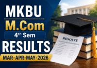 MKBU M.Com 4th Sem Result 2026 check online