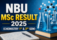 NBU MSc Chemistry Result 2025 PDF check online