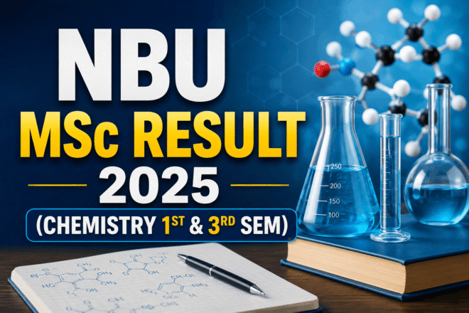 NBU MSc Chemistry Result 2025 PDF check online