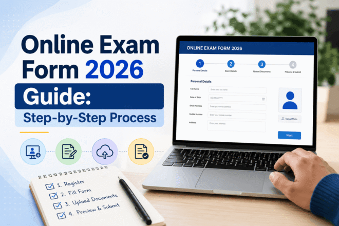 online exam form fill 2026 step by step