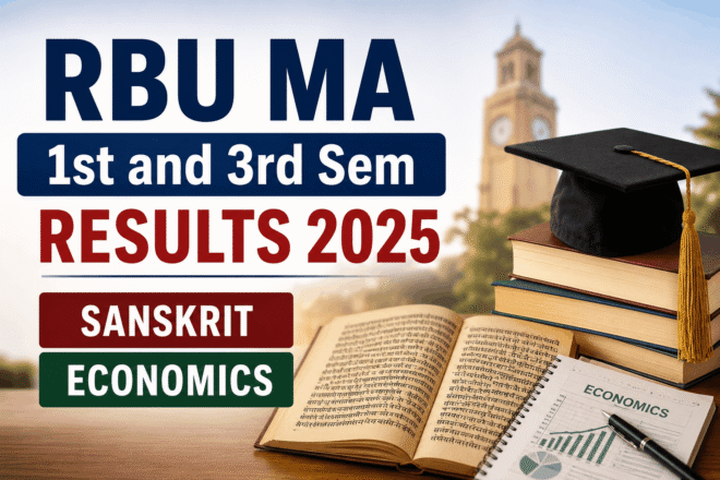 RBU MA 1st and 3rd Sem Results 2025 PDF Link