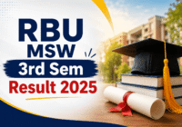RBU MSW 3rd Sem Result 2025 PDF download at rbu.ac.in