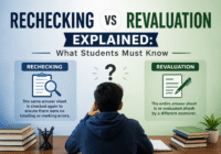 Student confused between rechecking and revaluation after board exam results in India