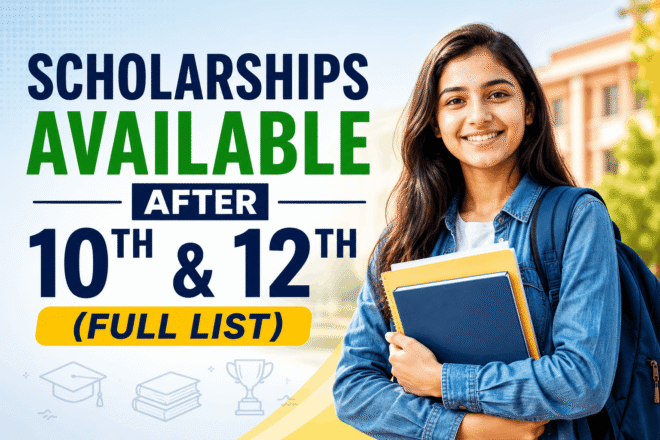 Scholarships after 10th and 12th India 2026 apply online