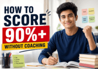 Indian student preparing for board exams without coaching
