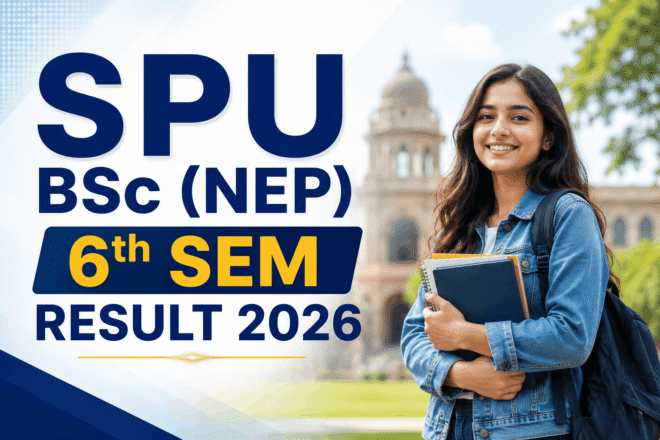 SPU BSc Semester 6 Result 2026 PDF download