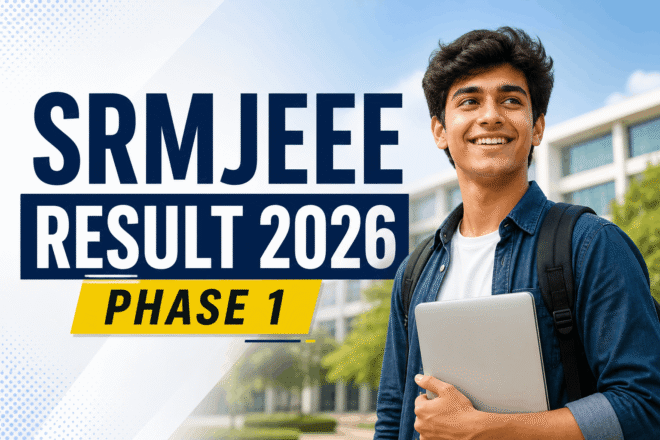 SRMJEEE Result 2026 Phase 1 scorecard screen