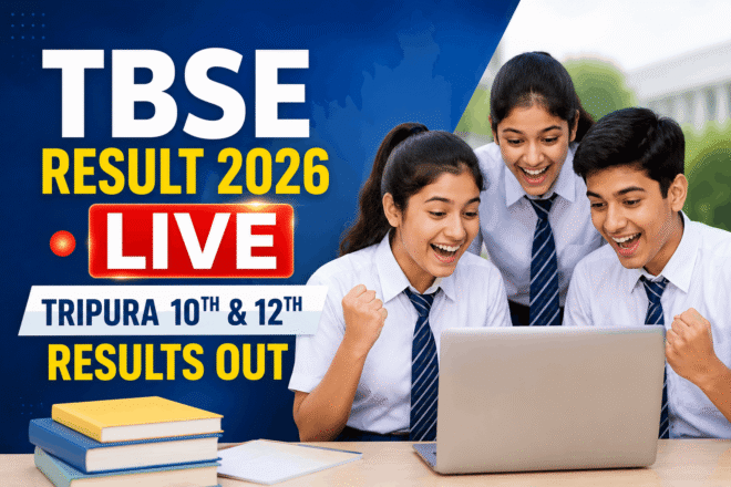 TBSE Result 2026 marksheet download screen for Tripura Board 10th and 12th results