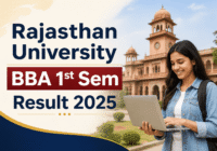 Rajasthan University BBA 1st Sem Result 2025