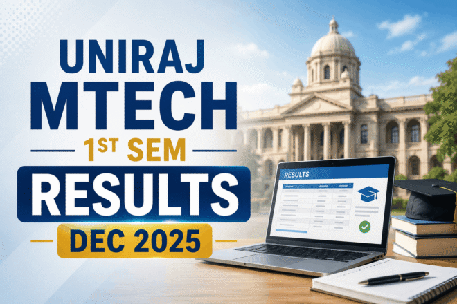Uniraj MTech 1st Semester Result 2025 Result Online