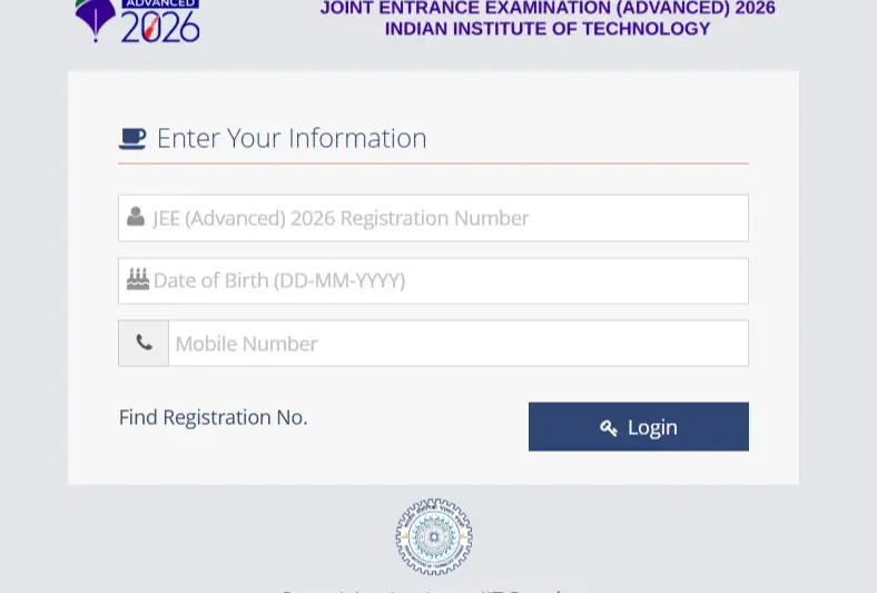 JEE Advanced Results 2026 candidate login portal for checking scorecard, AIR rank, cutoff marks, topper list, and qualification status